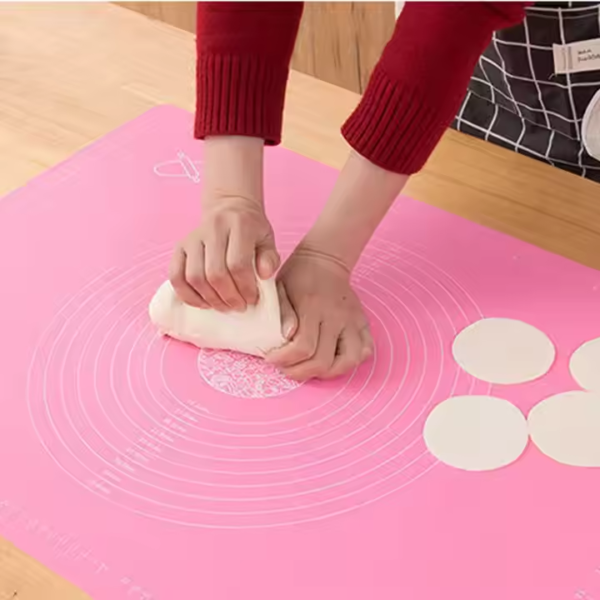 Large Non Stick Kneading Dough Pad Silicone Pastry Baking Dough Rolling Mat with Measurement Oven Liner - Image 2