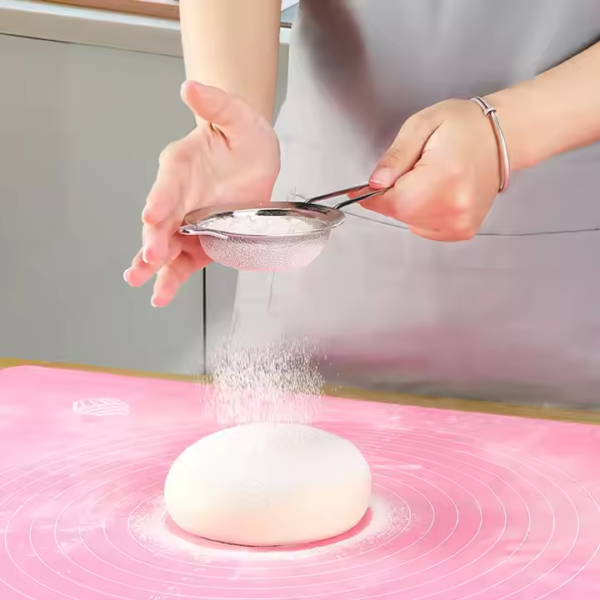 Large Non Stick Kneading Dough Pad Silicone Pastry Baking Dough Rolling Mat with Measurement Oven Liner - Image 3