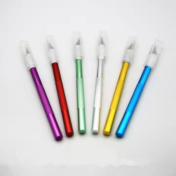 Professional Cutting Knife Pen Knife Aluminum Rod Carving Tool Cutter Leather Cut Metal Handle Knife - Image 2