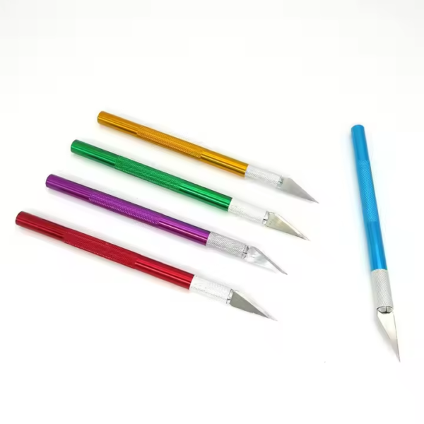 Professional Cutting Knife Pen Knife Aluminum Rod Carving Tool Cutter Leather Cut Metal Handle Knife - Image 3
