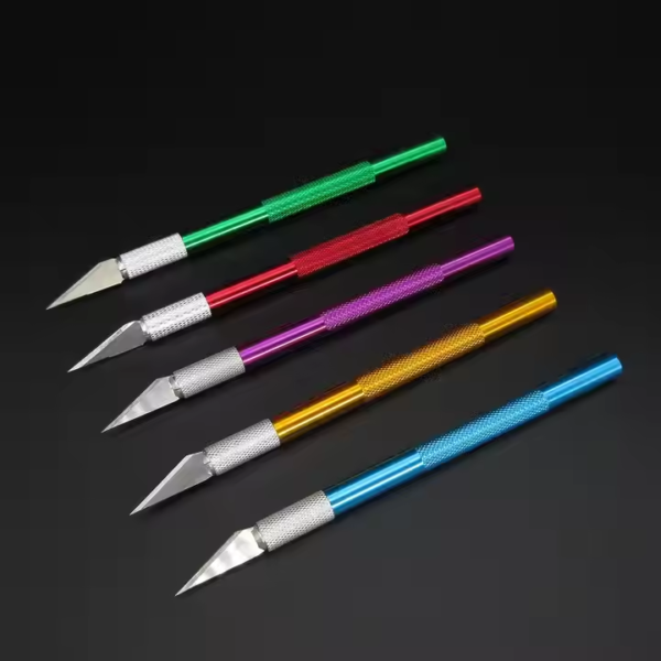 Professional Cutting Knife Pen Knife Aluminum Rod Carving Tool Cutter Leather Cut Metal Handle Knife - Image 4