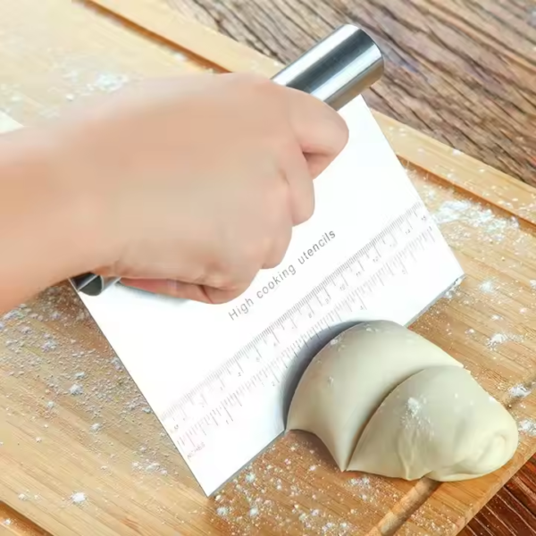 Stainless Steel Cake Dough Scraper Cutter Baking Cake Cooking Dough Scraper Fondant Spatulas DIY Baking Kitchen Accessories - Image 4