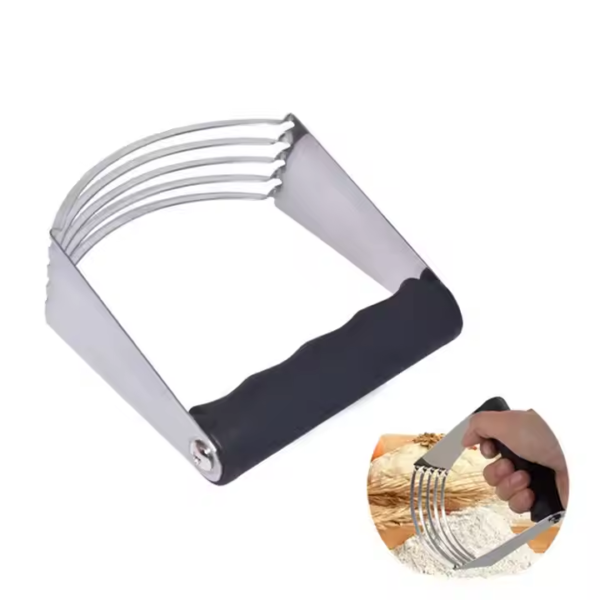 In Home and Kitchen Non slip Soft Handle Pastry Blender Dough Cutter for Butter, Pie Crust and Cake - Image 2
