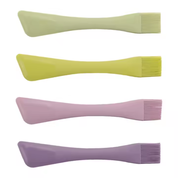 2-in-1 Silicone Double-Head Spatula with Oil Brush Dual-Purpose Baking Scraper Outdoor Barbecue Brush Cream Cooking Baking Tools - Image 5
