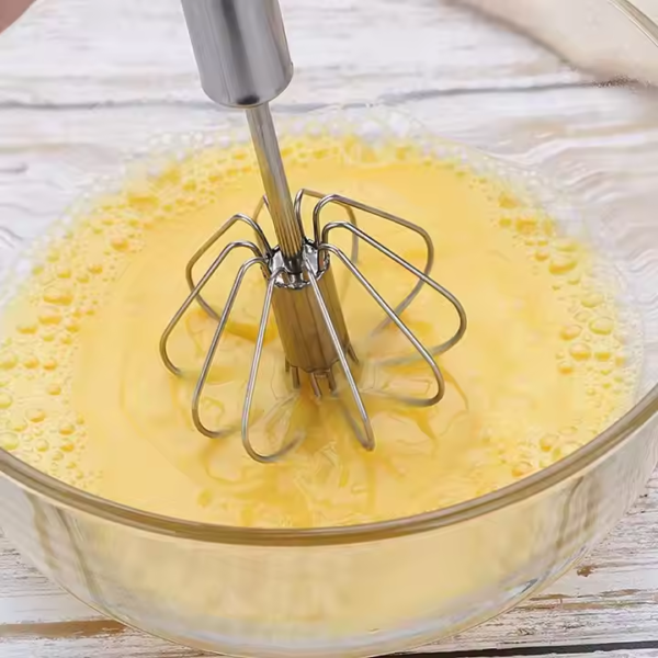 Semi-Automatic Stainless Steel Hand Pressure Egg Beater Kitchen Accessories Tools Cream Utensils Whisk Manual Mixer Metal - Image 3