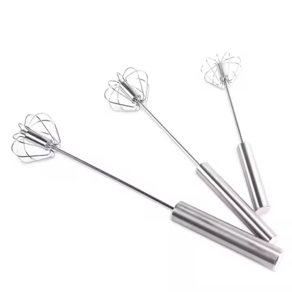 Semi-Automatic Stainless Steel Hand Pressure Egg Beater Kitchen Accessories Tools Cream Utensils Whisk Manual Mixer Metal