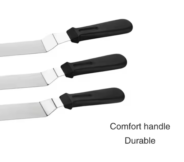 Hot Sale 8 Inch Cake Decorating Angled Icing Spatula Stainless Steel Offset Frosting Spatulas - Image 3