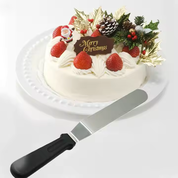 Hot Sale 8 Inch Cake Decorating Angled Icing Spatula Stainless Steel Offset Frosting Spatulas - Image 5