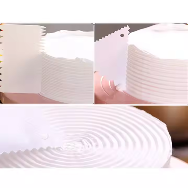 Pastry Dough Cutter Cake Bread Slicer Blade Scraper Baking Spatula Tool for Fondant Icing BPA Free Food-grade Plastic - Image 2