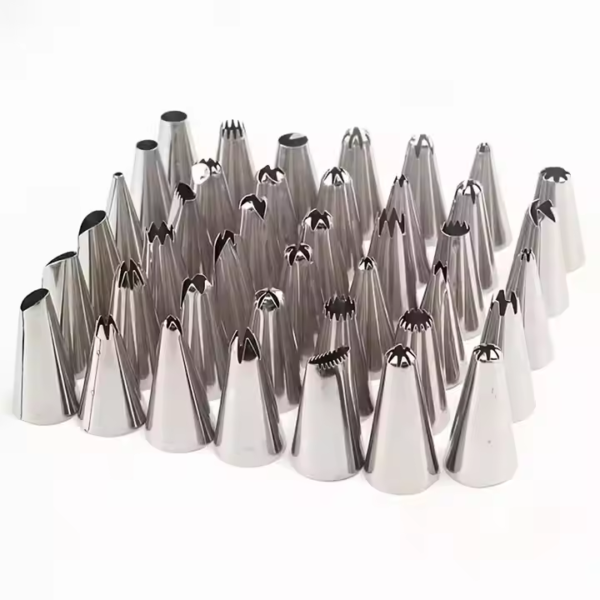 Different Shapes Cake Nozzles 304 Stainless Steel Seamless Icing Piping Tips Set - Image 2