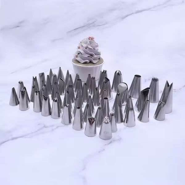 Different Shapes Cake Nozzles 304 Stainless Steel Seamless Icing Piping Tips Set - Image 4