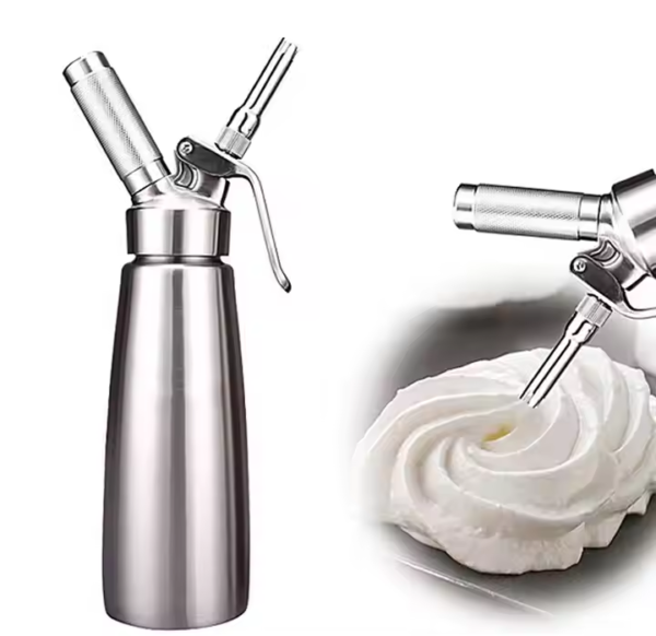 1000Ml Stainless Steel Hand Whipped Cream Dispenser Bottle - Image 2