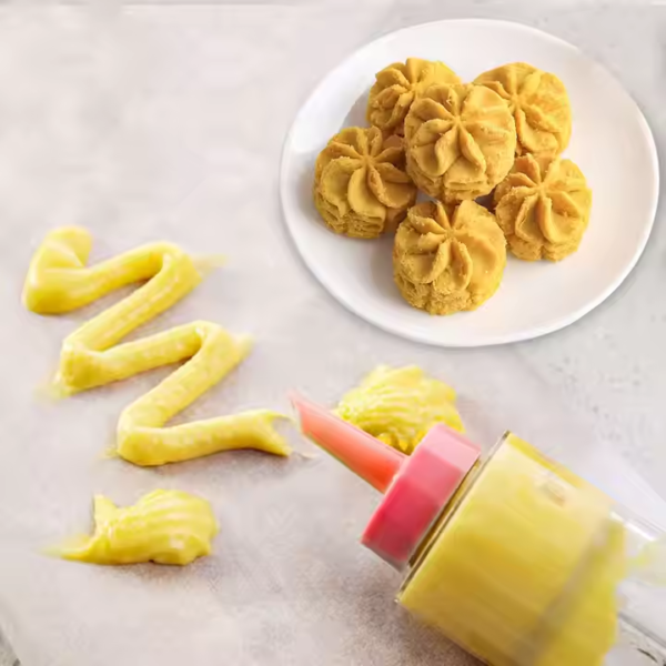 Baking Cake Decorating Gun Cookie Cookie Cream Gun Plastic Decorating Machine Household DIY Cake Decorating Mouth Set - Image 3