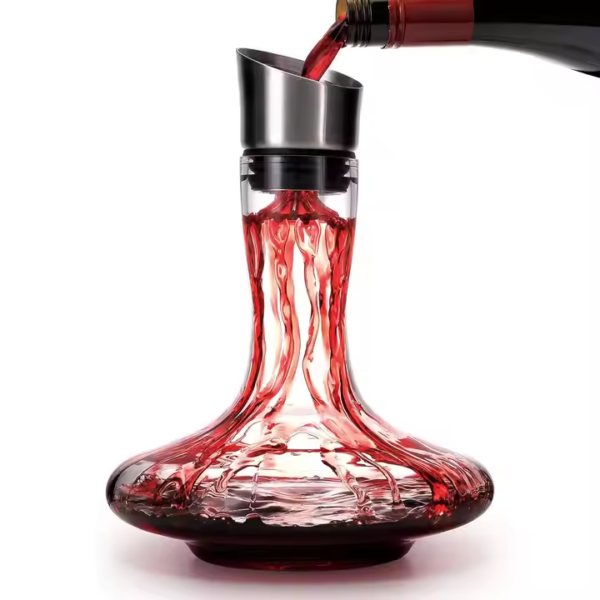 OEM ODM 900ml 1000ml 1200ml 1400ml 2000ml Lead-Free Crystal Glass Transparent Wine Decanter