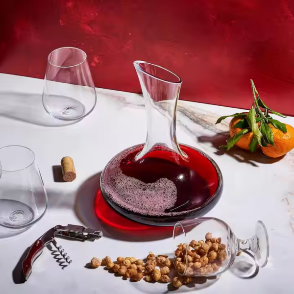 OEM ODM 900ml 1000ml 1200ml 1400ml 2000ml Lead-Free Crystal Glass Transparent Wine Decanter - Image 4