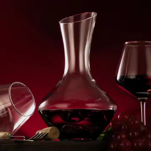 OEM ODM 900ml 1000ml 1200ml 1400ml 2000ml Lead-Free Crystal Glass Transparent Wine Decanter - Image 5