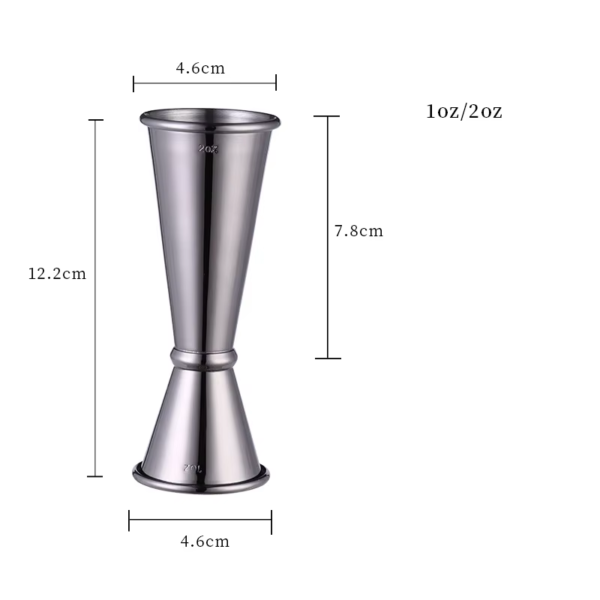 Wholesale Stainless Steel Double Shaker Measure Cup 30ml/60ml Bar Wine Jigger Measuring Tool Kitchen Drink Cups Bar Accessories - Image 5