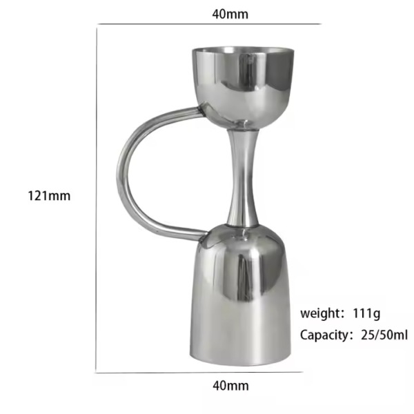 Hot Sale Stainless Steel Creative Handle Cupjigger Whisky Rocker Bar Party Bar Tools Bartender Accessories - Image 2