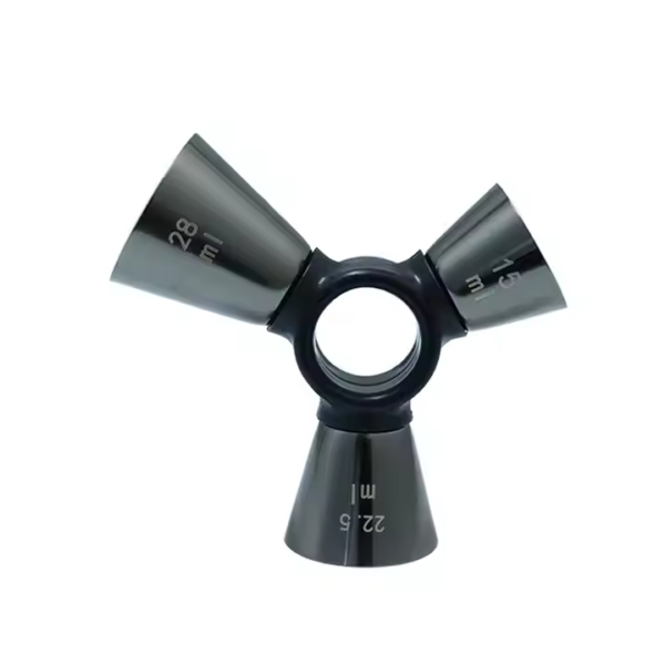 Bar Tools Three-head bar Wine Jigger Silver Rose Gold Black Stainless Steel Jigger - Image 2