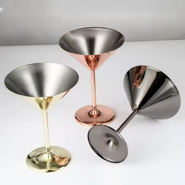Wedding Anniversary Christmas Gifts Elegant Stainless Steel Champagne Flutes Metal Copper Champagne Glasses - Image 5