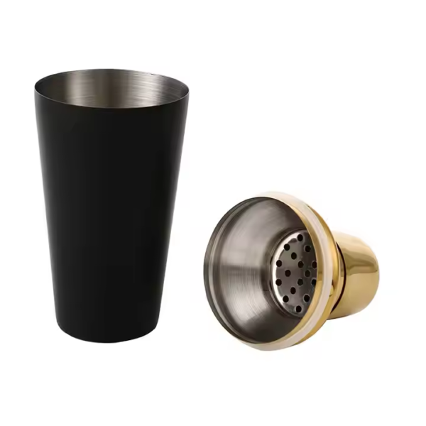 550ml Stainless Steel Bartender Kit Unique Custom Logo Bar Tool Gift with Gold Plating Martini Glass Unique Design - Image 2