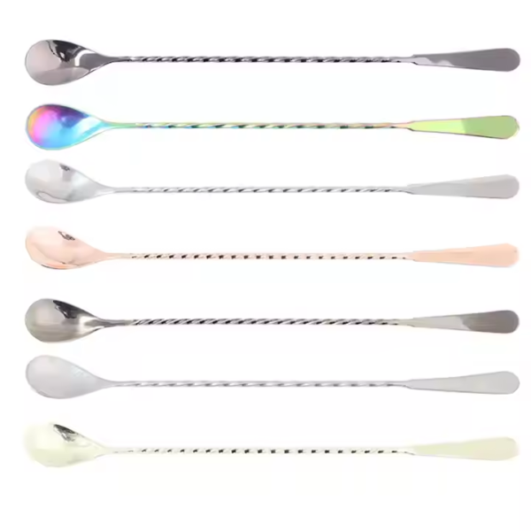 Gold/Black/Sliver Muti-function Bar Stirrer Mixing Spoons Stainless Steel Mixer Stirrer Bar Spoon