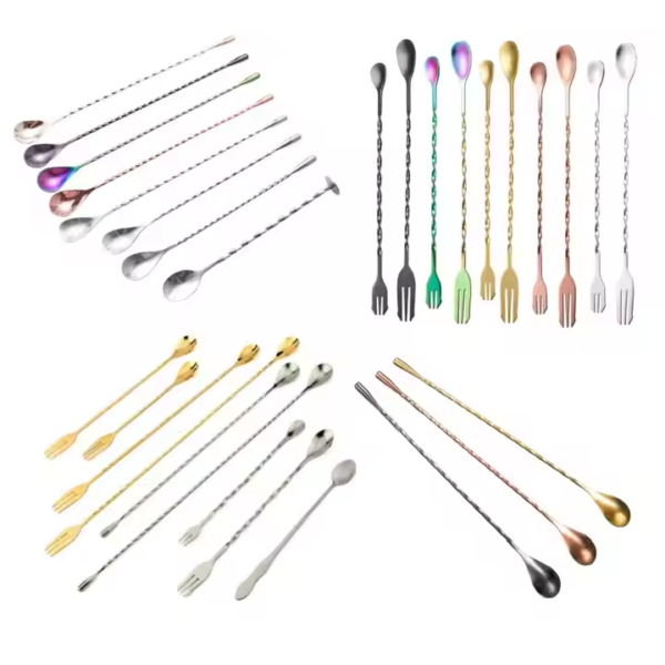Gold/Black/Sliver Muti-function Bar Stirrer Mixing Spoons Stainless Steel Mixer Stirrer Bar Spoon - Image 2
