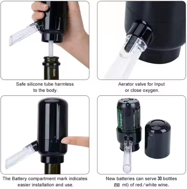Electric Automatic Wine Aerator, Electric Wine Pourer,Wine Dispenser - Image 4