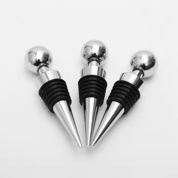 High Polish Finishing Zinc Alloy Blank Custom Wine Stopper