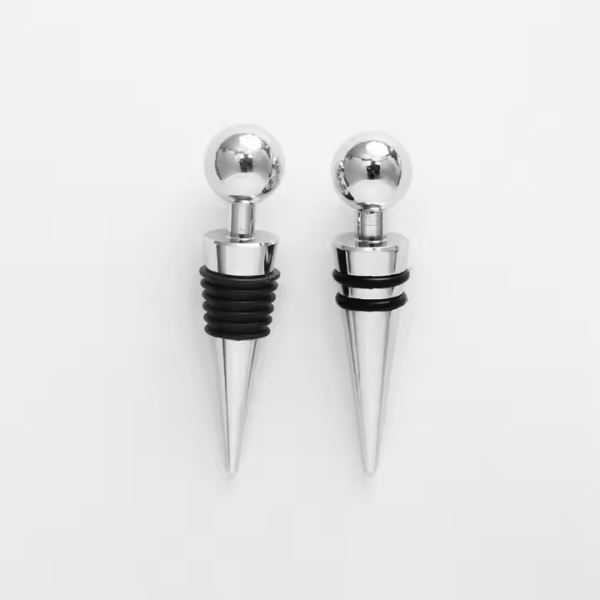 High Polish Finishing Zinc Alloy Blank Custom Wine Stopper - Image 2