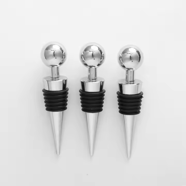 High Polish Finishing Zinc Alloy Blank Custom Wine Stopper - Image 3