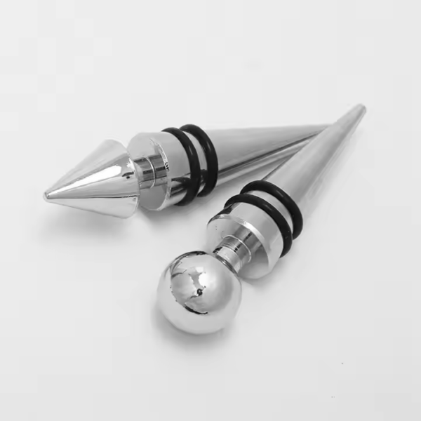 High Polish Finishing Zinc Alloy Blank Custom Wine Stopper - Image 4