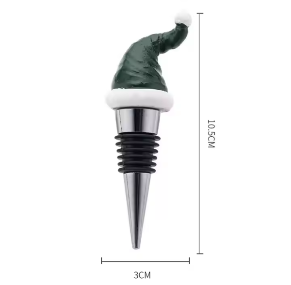 Premium Red Wine Stoppers Best-Selling Christmas Party Decorations Festive Occasions Premium Zinc Alloy Resin Wine Preservers - Image 5