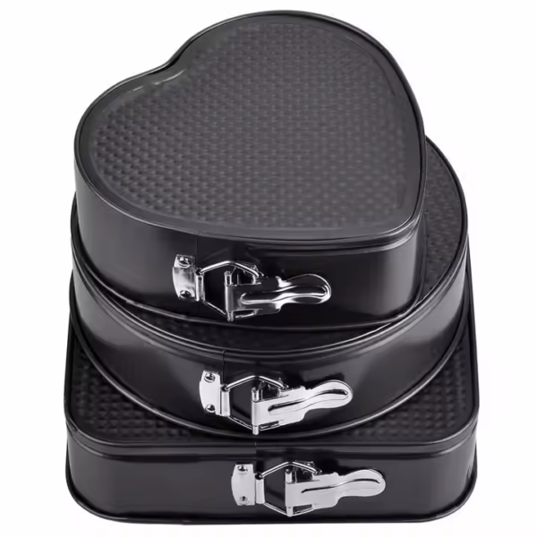 Customized DIY Bottom Removable Cake Pans 3PCS Cake Mold Set Non-Stick Baking Mold Bakeware Carbon Steel Baking Pans Tray Set - Image 5