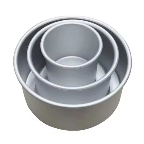 Factory Directly Sell Aluminum Baking Cake Pan Round Type 4-12 Inch Anodized Surface Fixed Design