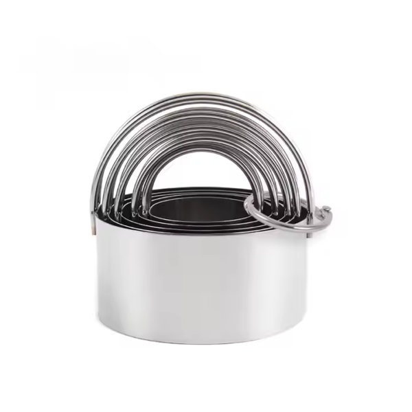 Cookie Cutter Pastry Mold Tool Multiple Sizes Donut Cutter Stainless Steel Round Circle Biscuit Cutter with Handle - Image 2