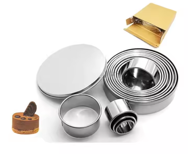 Hot Selling Baking Mold 12 Pieces Set 304 Stainless Steel Round Mousse Rings for Cake Molds and Doughnuts