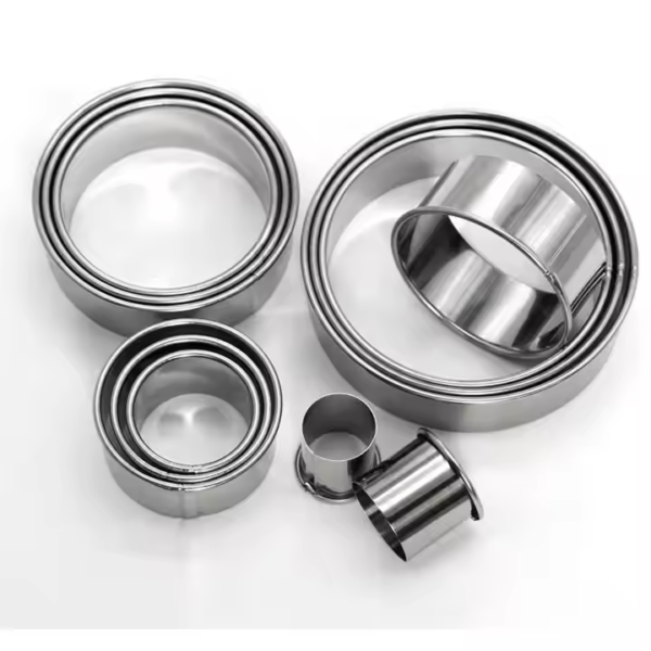 Hot Selling Baking Mold 12 Pieces Set 304 Stainless Steel Round Mousse Rings for Cake Molds and Doughnuts - Image 3