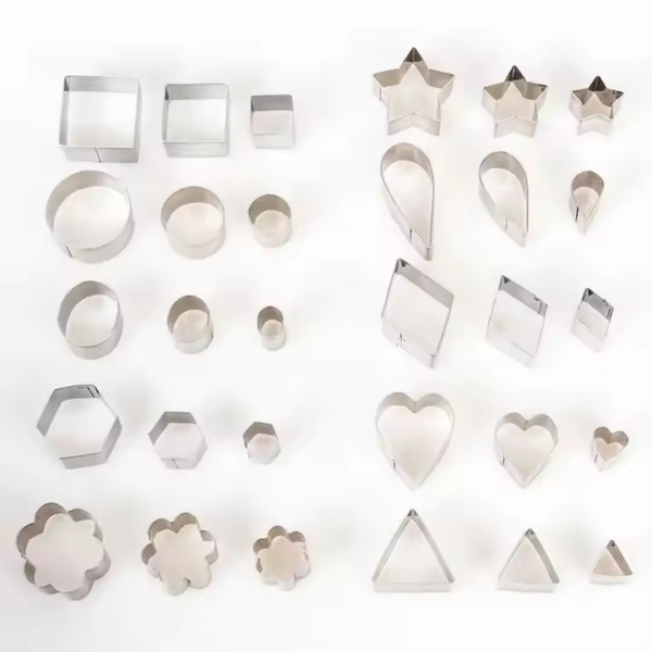30Pcs/box Stainless Steel Sugar Biscuit Press Stamp Embosser Cookie Cutter DIY Fondant Cake Mold Pastry Decor Baking - Image 5