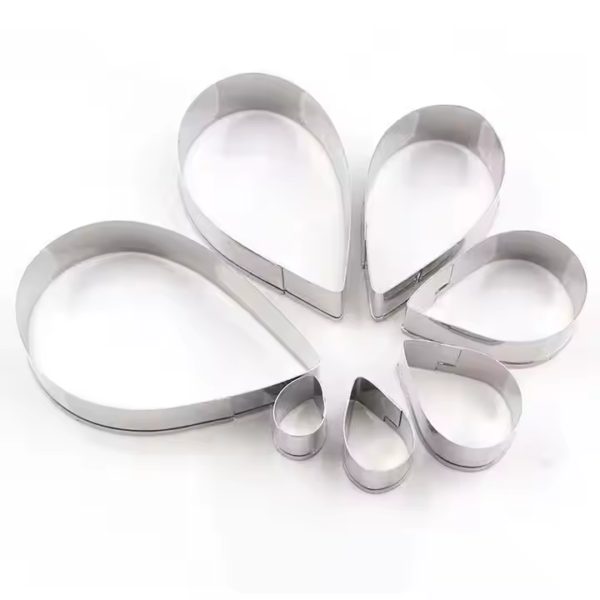 7pcs/set Austin Rose Fondant Cutter Stainless Steel Flower Cutter Molds Cake Decoration Tools - Image 2