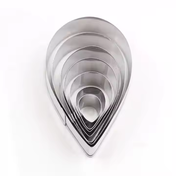 7pcs/set Austin Rose Fondant Cutter Stainless Steel Flower Cutter Molds Cake Decoration Tools - Image 4