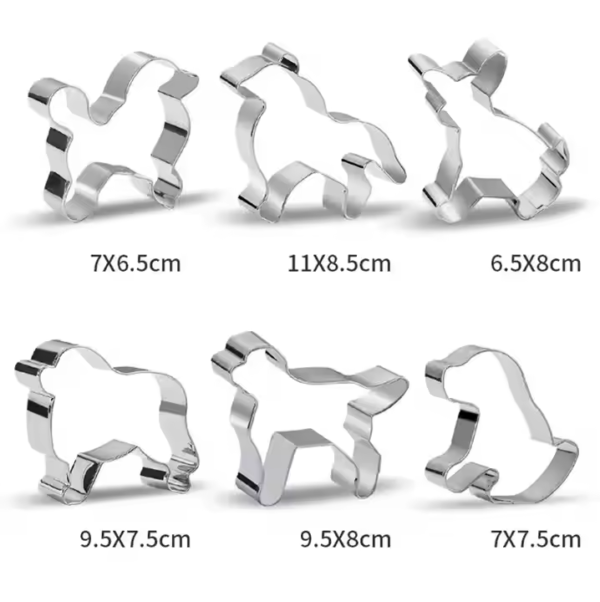 Dog Bone Biscuit Cookie Mold Cortador De Galletas Stainless Steel Pet Cookie Cutter Set for Baking - Image 3