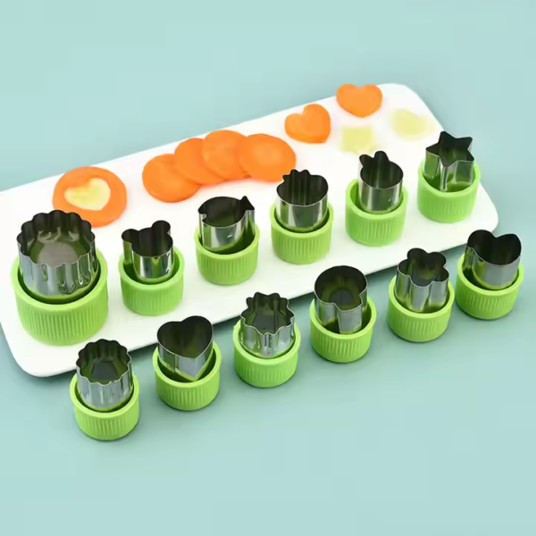Sandwich Cutter Shape Set for Kids Vegetable Fruit DIY Cutter Coupr-Friuts Press Release Cutters Set Fruit Cookies Stamps Mold - Image 3