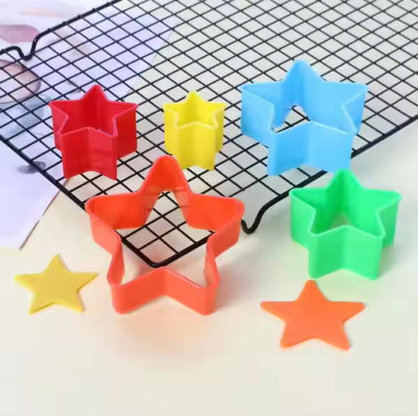 Pastry Biscuit Fondant Molds Flower Round Square Star Heart Shape Stamping Plastic Christmas Gingerbread Cookie Cutters Set - Image 3