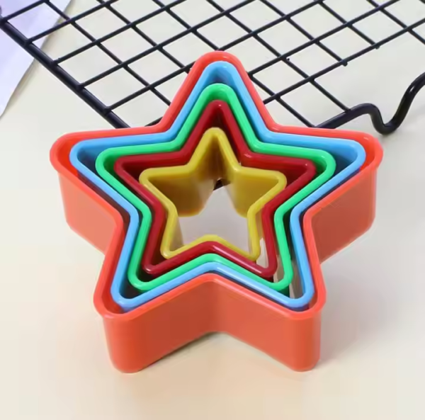 Pastry Biscuit Fondant Molds Flower Round Square Star Heart Shape Stamping Plastic Christmas Gingerbread Cookie Cutters Set - Image 6