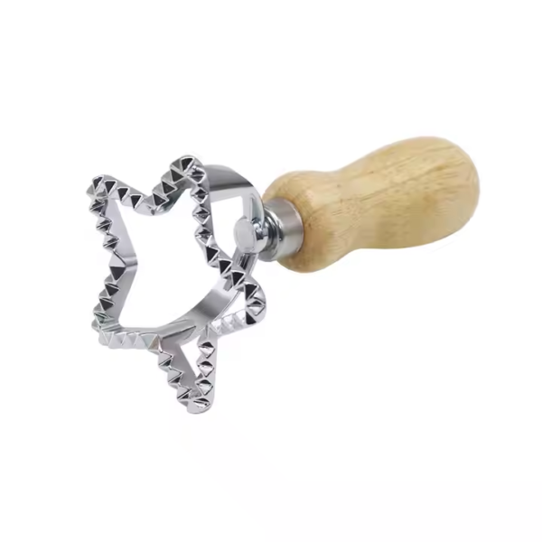 Manual Pasta Cookie Molds Ravioli Cutter Cookie Press Mold with Wooden Handle Kitchen Baking Tool for Dumplings Lasagna Pierogi - Image 5