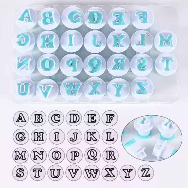 Cake Tools English Letter Number Cutter Cake Biscuit Baking Tool Decorating Fondant Cake Mold
