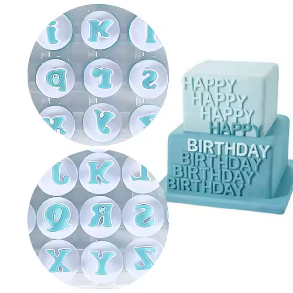 Cake Tools English Letter Number Cutter Cake Biscuit Baking Tool Decorating Fondant Cake Mold - Image 3