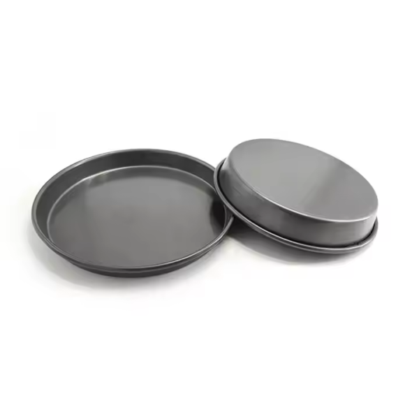 Food Grade Metal Carbon Steel Aluminium Non Stick Pizza Dough Tray Pie Pastry Deep Dish Pan Round Oven Baking Tray