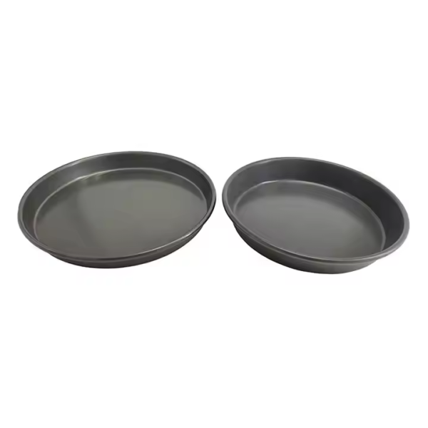 Food Grade Metal Carbon Steel Aluminium Non Stick Pizza Dough Tray Pie Pastry Deep Dish Pan Round Oven Baking Tray - Image 4